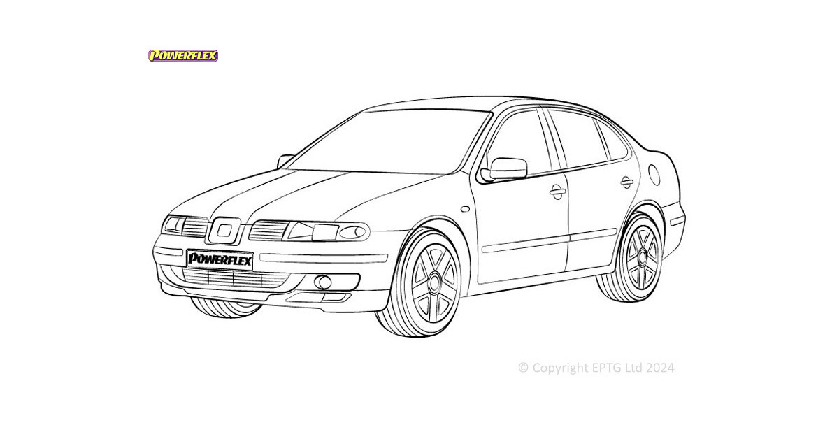 Boccole Powerflex Seat Toledo Mk2 1M (1999 - 2004)