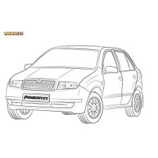 Powerflex bushes Skoda Fabia 6Y (2000-2007) - BUN-PF-00933