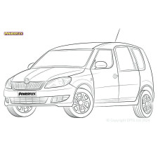 Powerflex bushes Skoda Roomster (2009 - 2015) - BUN-PF-00949