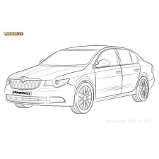 Powerflex bushes Skoda Superb B6 (2009-2010) - BUN-PF-00952
