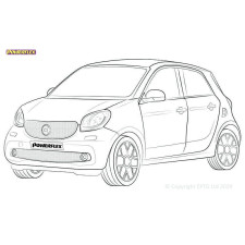 Silentblocs Powerflex Smart ForTwo en ForFour 453 (2014-) - BUN-PF-00959