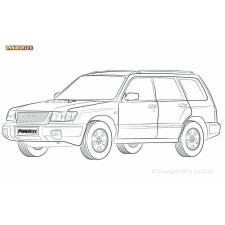 Powerflex bushes Subaru Forester SF (1997 - 2002) - BUN-PF-00963
