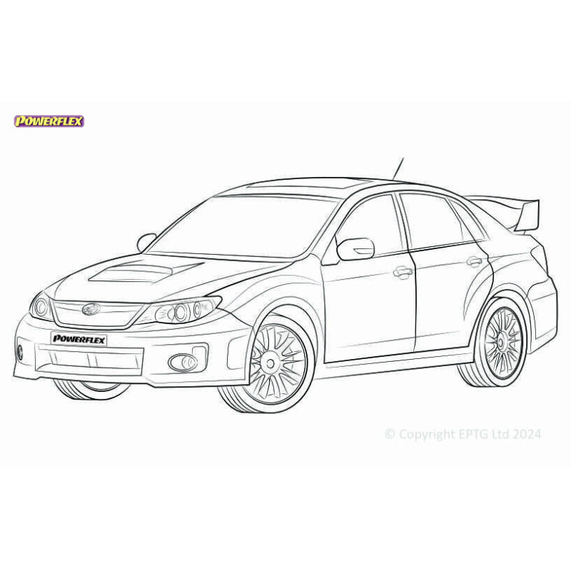 Boccole Powerflex Subaru Impreza GR, GH (2007 - 2011) & WRX + STI (2007 - 2014) - BUN-PF-00968