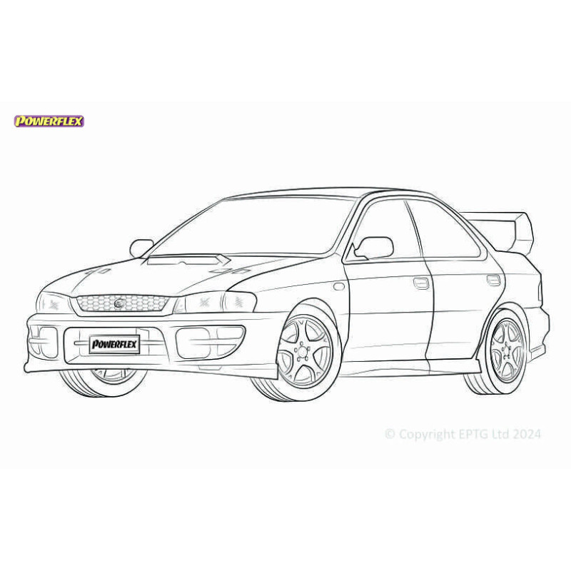 Silentblocs Powerflex Subaru Impreza Turbo inc WRX & STi GC,GF (1993 - 2000) - BUN-PF-00969
