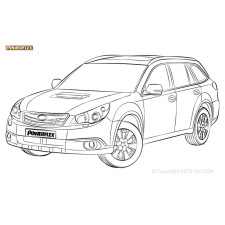 Powerflex bushes Subaru Outback (2009 - 2014) - BUN-PF-00980