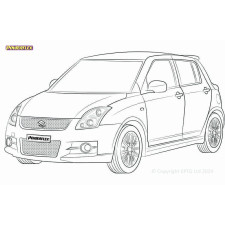 Boccole Powerflex Suzuki Swift Sport MK2 (ZC31S) (2006 - 2010) - BUN-PF-00988