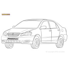Powerflex bushes Toyota Corolla (2003 - 2008) - BUN-PF-01014