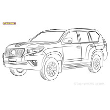 Boccole Powerflex Toyota Land Cruiser Prado J120 (2002 - 2009) - BUN-PF-01028