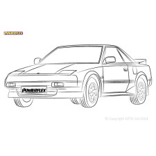 Boccole Powerflex Toyota MR2 Gen1 AW10/AW11 (1984 - 1989) - BUN-PF-01030