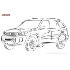 Boccole Powerflex Toyota RAV4 (2001 - 2005) - BUN-PF-01039