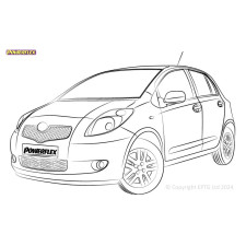 Boccole Powerflex Toyota Yaris Mk2 (2007 - 2011) - BUN-PF-01049