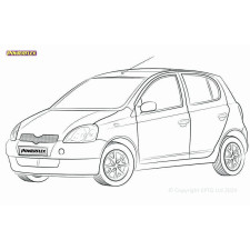 Powerflex bushes Toyota Yaris/Vitz Mk1 (1999-2005) - BUN-PF-01051