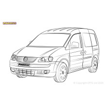 Boccole Powerflex Volkswagen Caddy Mk3 Type 2K (2004 - 06/2010) - BUN-PF-01074
