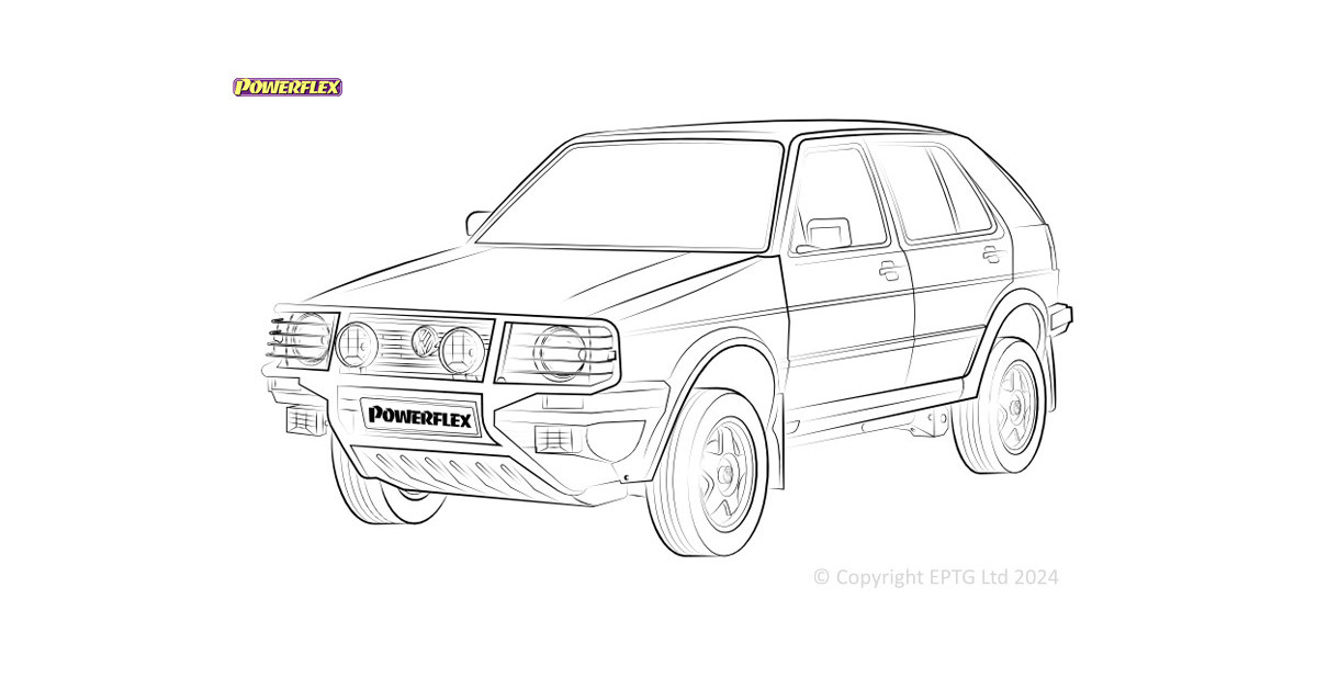 Powerflex bushes Volkswagen Golf MK2 4WD, Inc Rallye & Country (1985 - 1992)