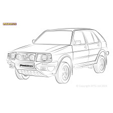 Silentblocs Powerflex Volkswagen Golf MK2 4WD, Inc Rally & Country (1985 - 1992) - BUN-PF-01085