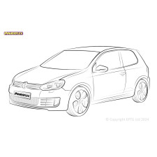 Boccole Powerflex Volkswagen Golf MK6 inc R 5K (2009-2012) - BUN-PF-01093