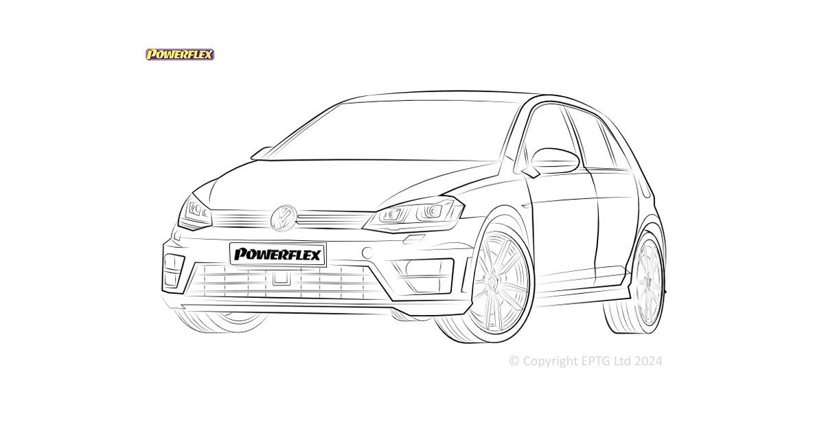 Boccole Powerflex Volkswagen Golf MK7 5G 4WD inc R (2012-2019)
