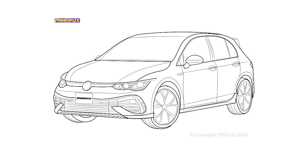 Boccole Powerflex Volkswagen Golf R MK8 4WD (2020 -)