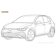 Powerflex bushes Volkswagen Golf R MK8 4WD (2020 -) - BUN-PF-01101