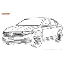 Powerflex bushes Volkswagen Jetta MK7 A7 simple bras (2018-) - BUN-PF-01112