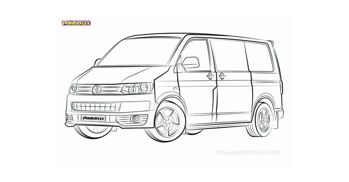 Silentblocs Powerflex Volkswagen T5 Transporter inc. 4Motion (2003-2015)