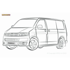 Silentblocs Powerflex Volkswagen T5 Transporter incl. 4Motion (2003-2015) - BUN-PF-01133
