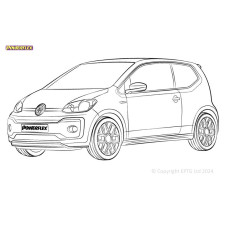 Boccole Powerflex Volkswagen Up! inc. GTI (2011-) - BUN-PF-01146
