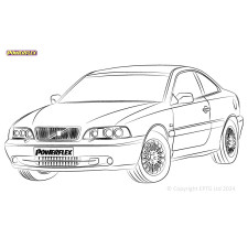 Powerflex Silentblocks Volvo C70 (1996 - 2005) - BUN-PF-01155