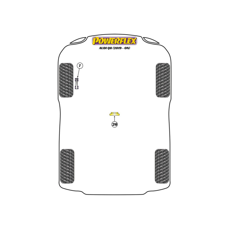 Powerflex Silentblocks Audi Q8 (2019-) - BUN-PF-00091 - BUN-PF-00091