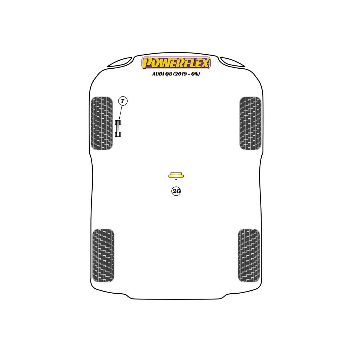 Powerflex Silentblocks Audi Q8 (2019-) - BUN-PF-00091 - BUN-PF-00091
