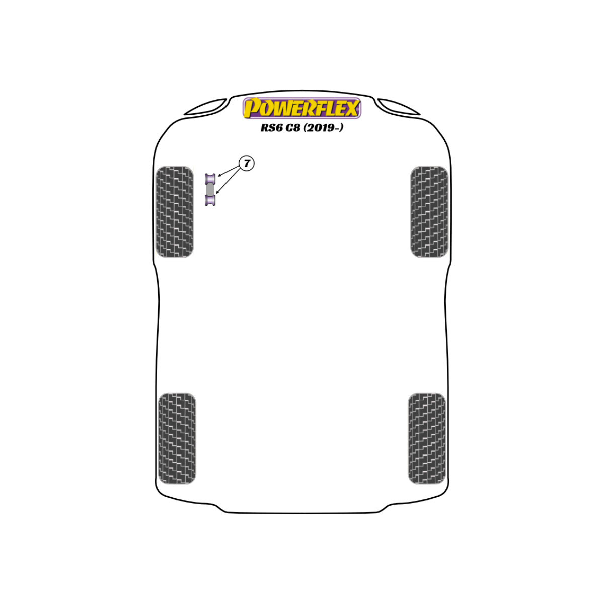 Silentblocuri Powerflex pentru Audi RS6 C8 - BUN-PF-00103 - BUN-PF-00103