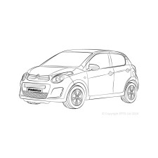Stilleblokken Powerflex Citroën C1 (2014-) - BUN-PF-00265 - BUN-PF-00265