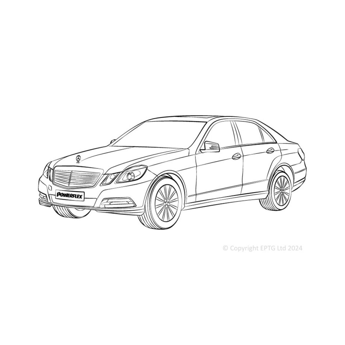 Silentblocs Powerflex Mercedes-Benz Classe E W212 (2009 - 2017) - BUN-PF-00618 - BUN-PF-00618