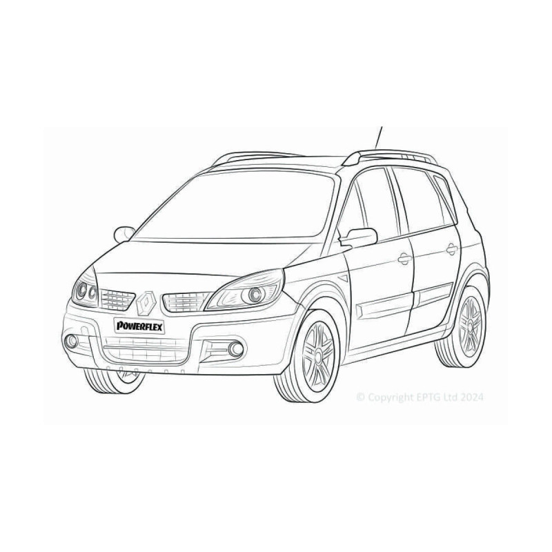Boccole Powerflex Renault Grand Scenic II (2003 - 2009) - BUN-PF-00844 - BUN-PF-00844