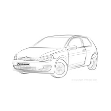 Powerflex bushes Volkswagen Golf MK7 5G 2WD 122PS plus Multi-link (2012-2019) - BUN-PF-01094