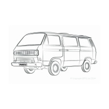 Powerflex bushes Volkswagen T25/T3 Type 2 (Vanagon) All Models (1979 - 1992) - BUN-PF-01131