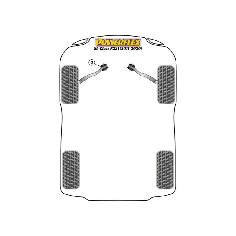 Silentblocuri Powerflex pentru Mercedes-Benz SL R231 (2011-2020) - BUN-PF-00638 - BUN-PF-00638