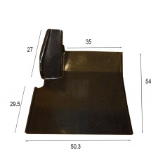 Driver Footrest in Carbon Peugeot 106