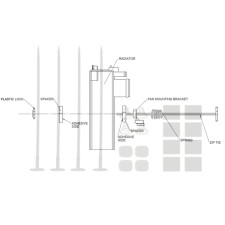 Kit de Fixation de Ventilateur Universel MISHIMOTO