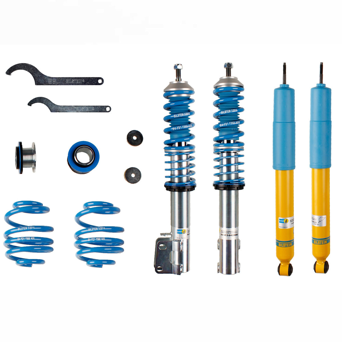 Set de amortizoare reglabile cu filet B14 pentru Renault Clio II RS 182 cv  Distanță între axe: 60 mm - BIL-47-217706 - 3661768464403