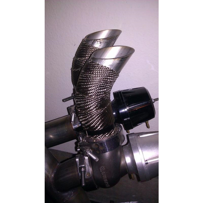 Nastro termico Mishimoto con fascette in acciaio inox 980 °C - MM-TW-235 - MMTW-235 - 3661768588673
