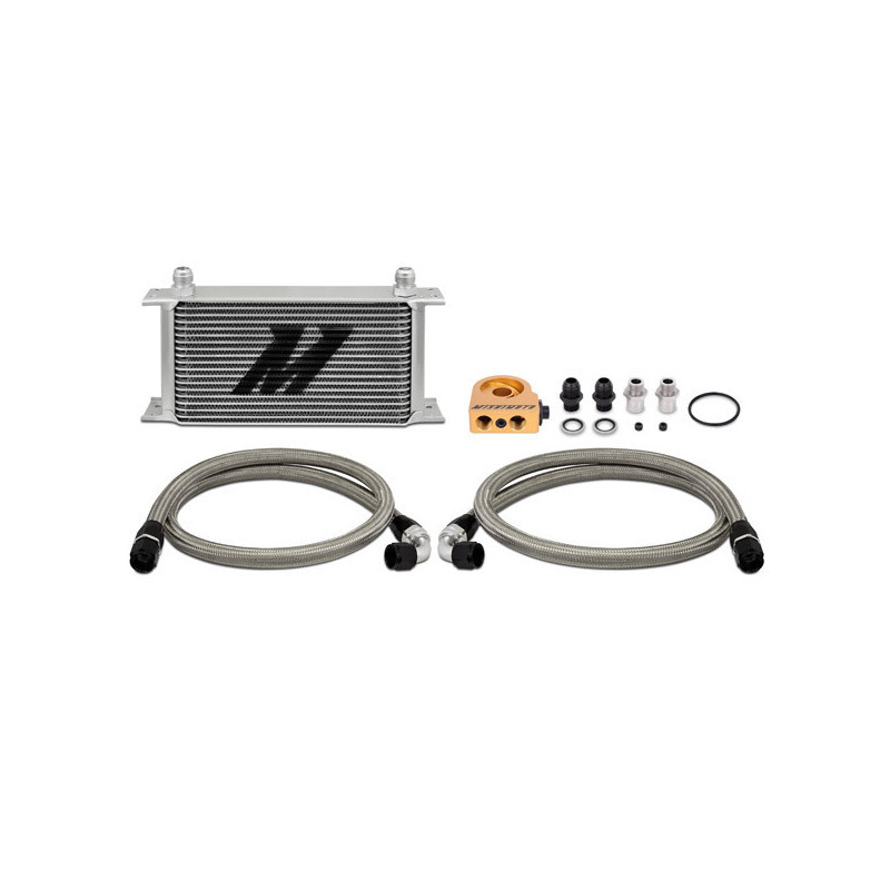 Universele olieradiatorset met thermostatische plaat MISHIMOTO 19 rijen - MIM-OC-ULT.SI - MMOC-ULT