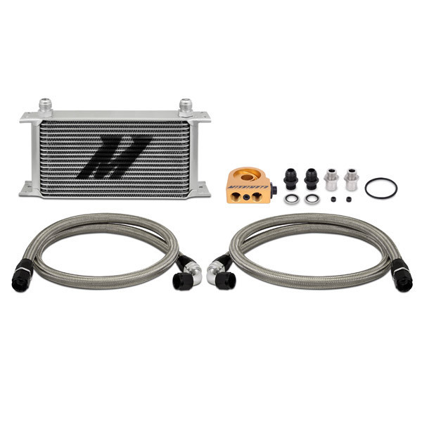 Universele olieradiatorset met thermostatische plaat MISHIMOTO 19 rijen - MIM-OC-ULT.SI - MMOC-ULT