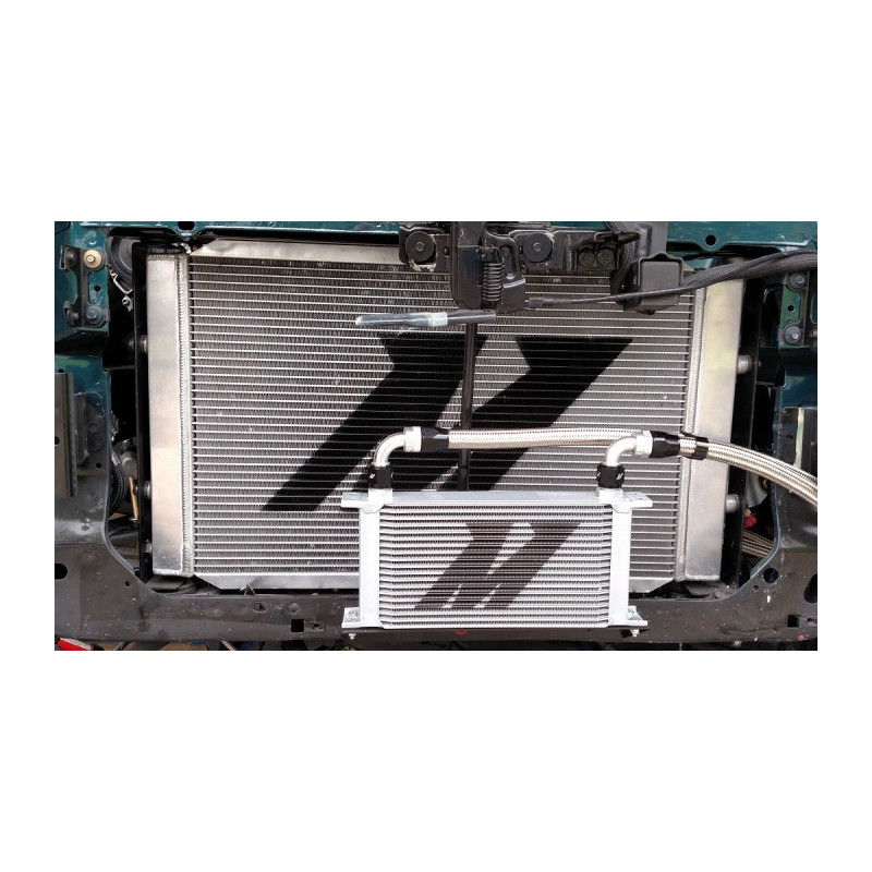 Set radiator de ulei universal MISHIMOTO cu 10 rânduri - MIM-OC-U.SI - MMOC-U