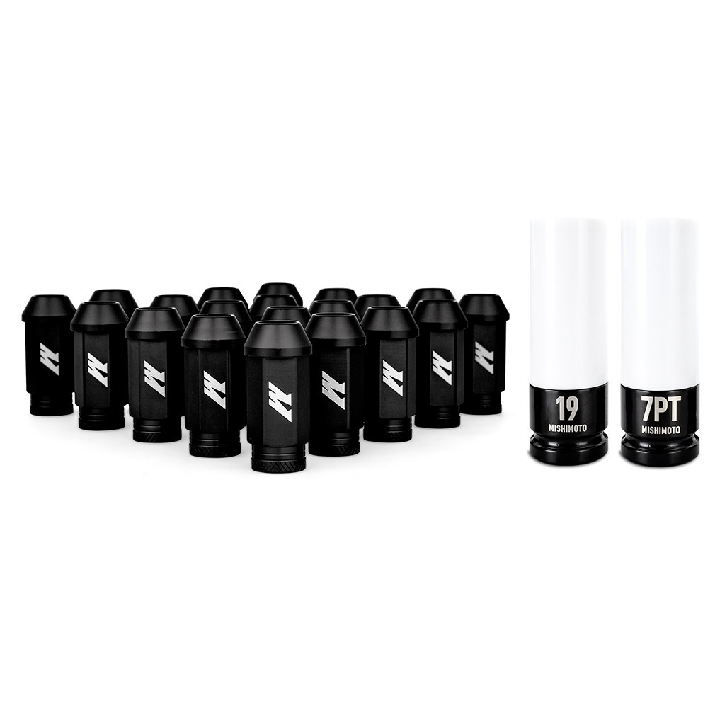 Mishimoto Aluminium Locking Lug Nuts M12x1.5, 20pc Set - MIM-LG-15-20L.CH - MMLG-15-20LNC