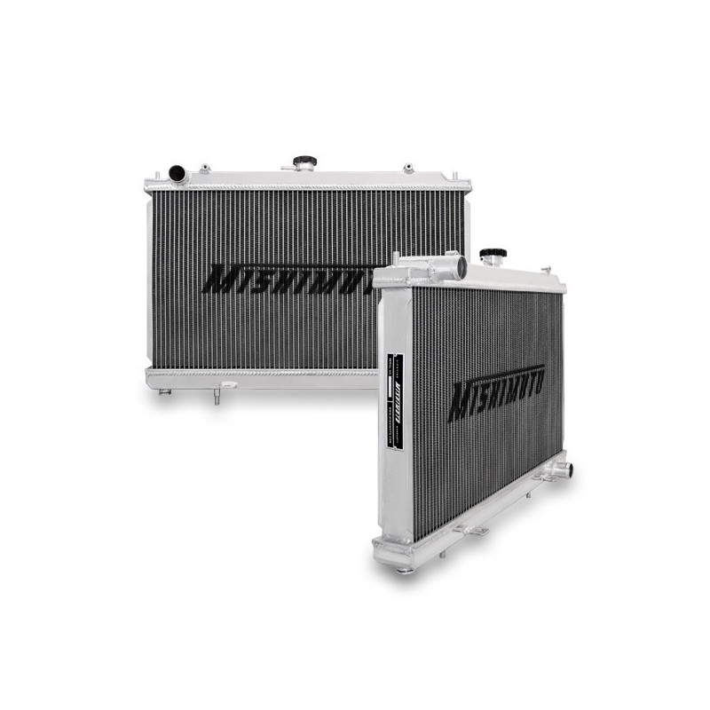 Alu X-Line waterradiator MISHIMOTO Nissan 240SX S14 SR20 motor (1995-1998) - MIM-RAD-S14-95SRX - MMRAD-S14-95SRX - 3666618726878