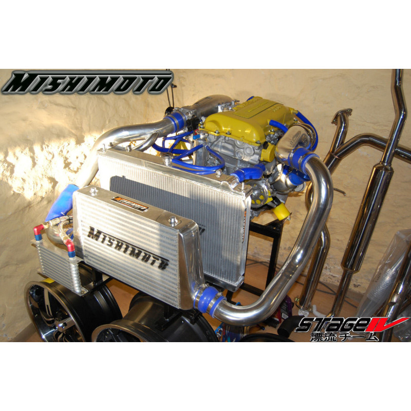 Radiateur d'eau Alu MISHIMOTO Nissan 240SX S14 moteur SR20 (1995-1998) - MIM-RAD-S14-95SR - MMRAD-S14-95SR - 3666618726885