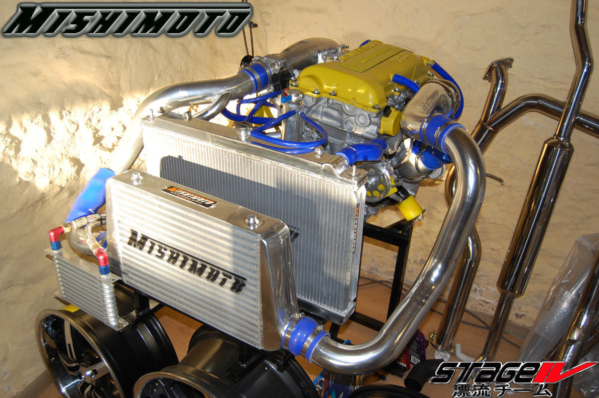 Alu waterradiator MISHIMOTO Nissan 240SX S14 SR20 motor (1995-1998) - MIM-RAD-S14-95SR - MMRAD-S14-95SR - 3666618726885