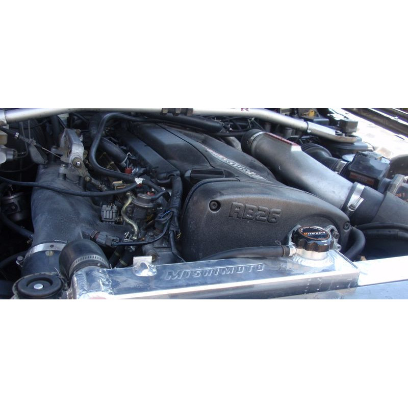 Alu waterradiator MISHIMOTO Nissan Skyline R33 (1995-1998) - MIM-RAD-RHD-R33 - MMRAD-RHD-R33 - 3666618726939