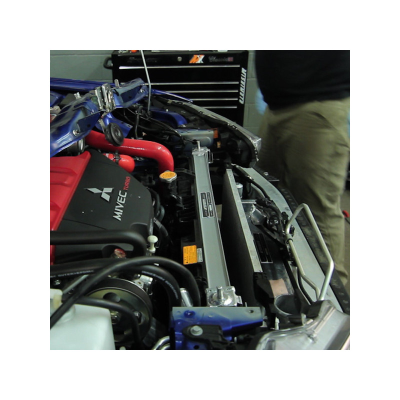 Alu waterradiator RACE MISHIMOTO Mitsubishi Lancer Evo X (2008-2015) - MIM-RAD-EVO-10 - MMRAD-EVO-10 - 3666618727202